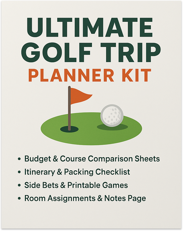 Golf Trip Planner Kit